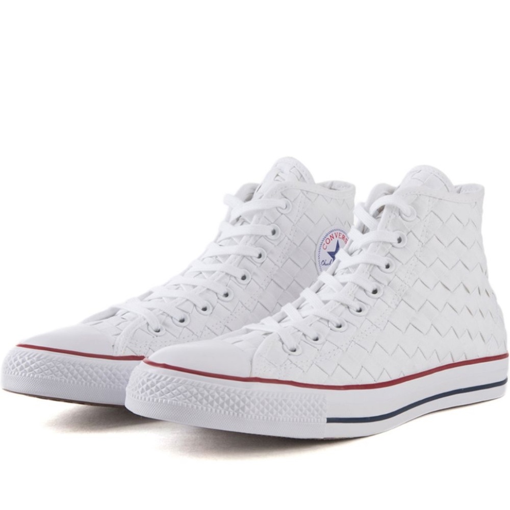Converse Chuck Taylor All-Star CTAS Hi Woven Canvas White M 5 W 7 Crispy Clean